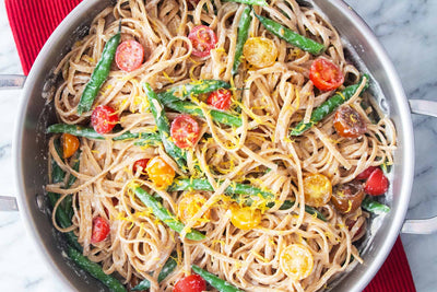 Whole Wheat Linguine With Ricotta, Green Beans And Tomatoes, Credit: Elizabeth Newman