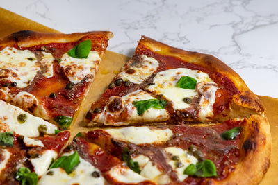 Pizza Napoli (Anchovy Caper Pizza), Image Credit: Elizabeth Newman