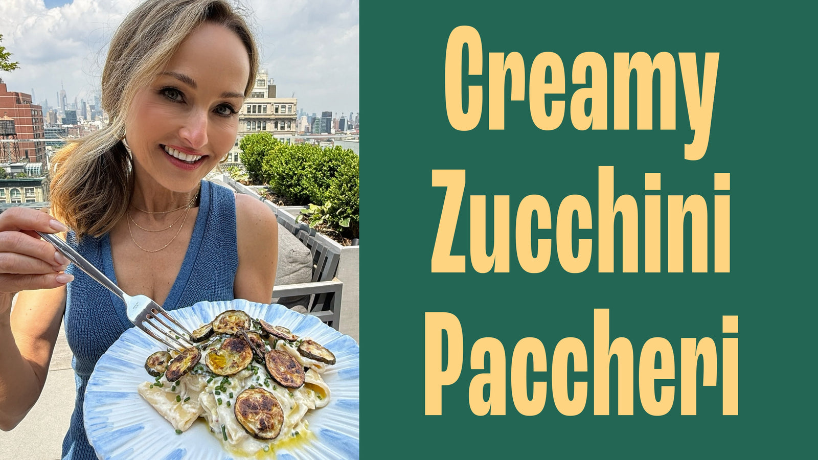 Creamy Zucchini Paccheri