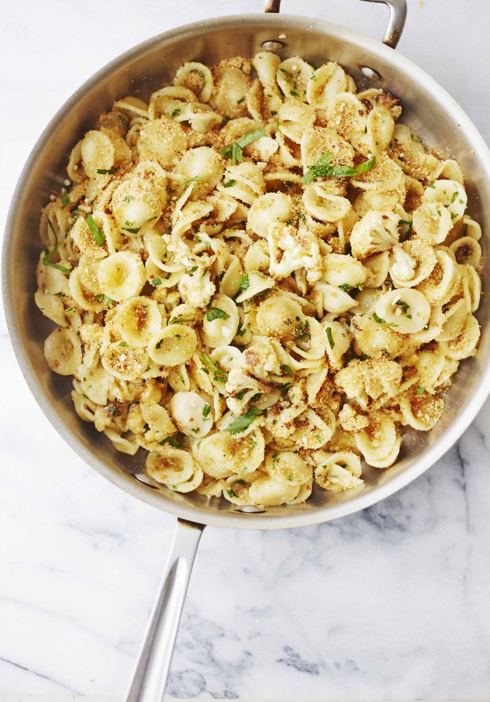 Orecchiette with Cauliflower and Bread Crumbs