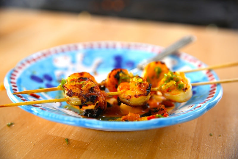 Shrimp and Grapefruit Skewers