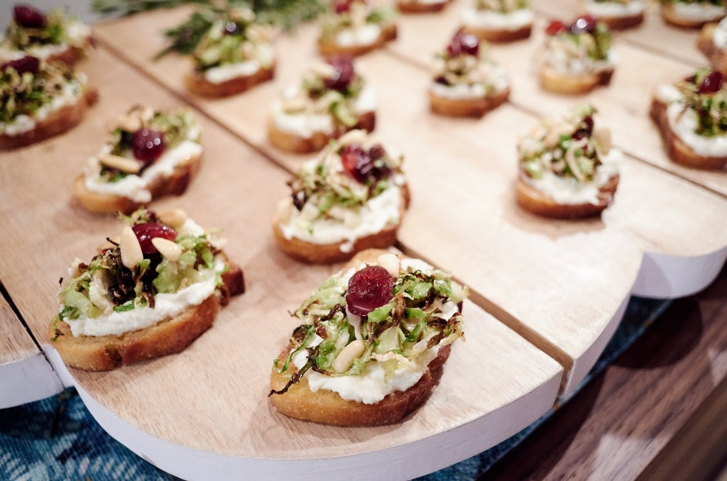 Charred Brussels Sprout Crostini