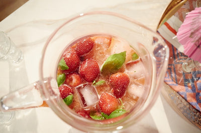 Strawberry-Basil Agua Fresca