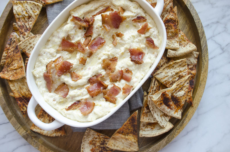 Warm Artichoke and Bacon Dip, Credit: Elizabeth Newman