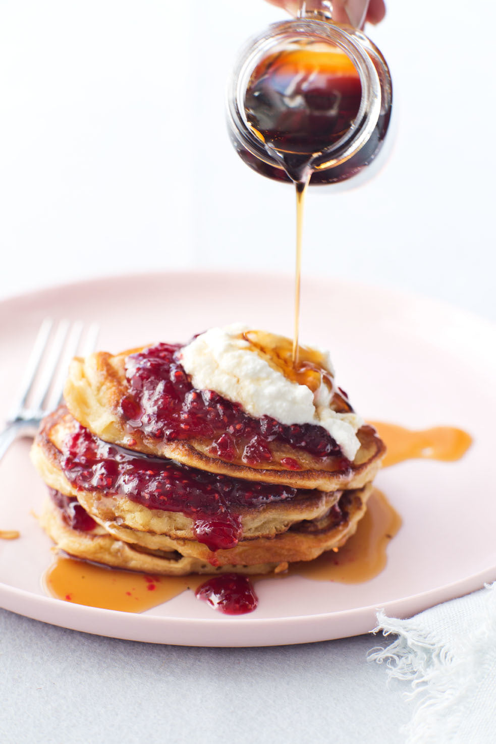 Oat and Honey Pancakes