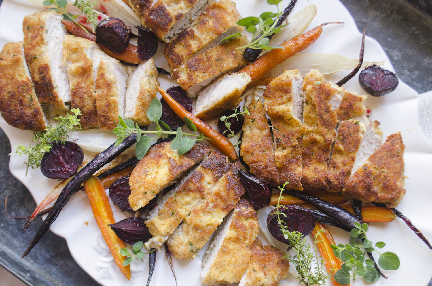 Parmesan-Crusted Pork Chops, Credit: Elizabeth Newman