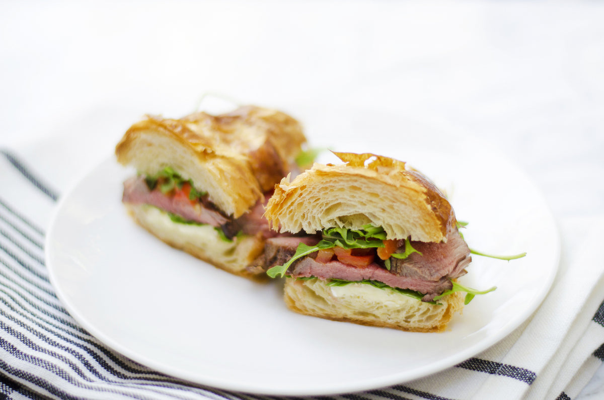 Parisian Steak and Cheese Croissant Sandwiches, Credit: Elizabeth Newman