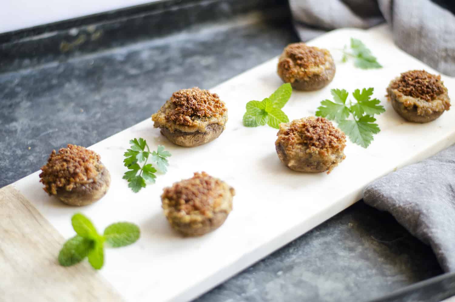 Stuffed Mushrooms, Credit: Elizabeth Newman