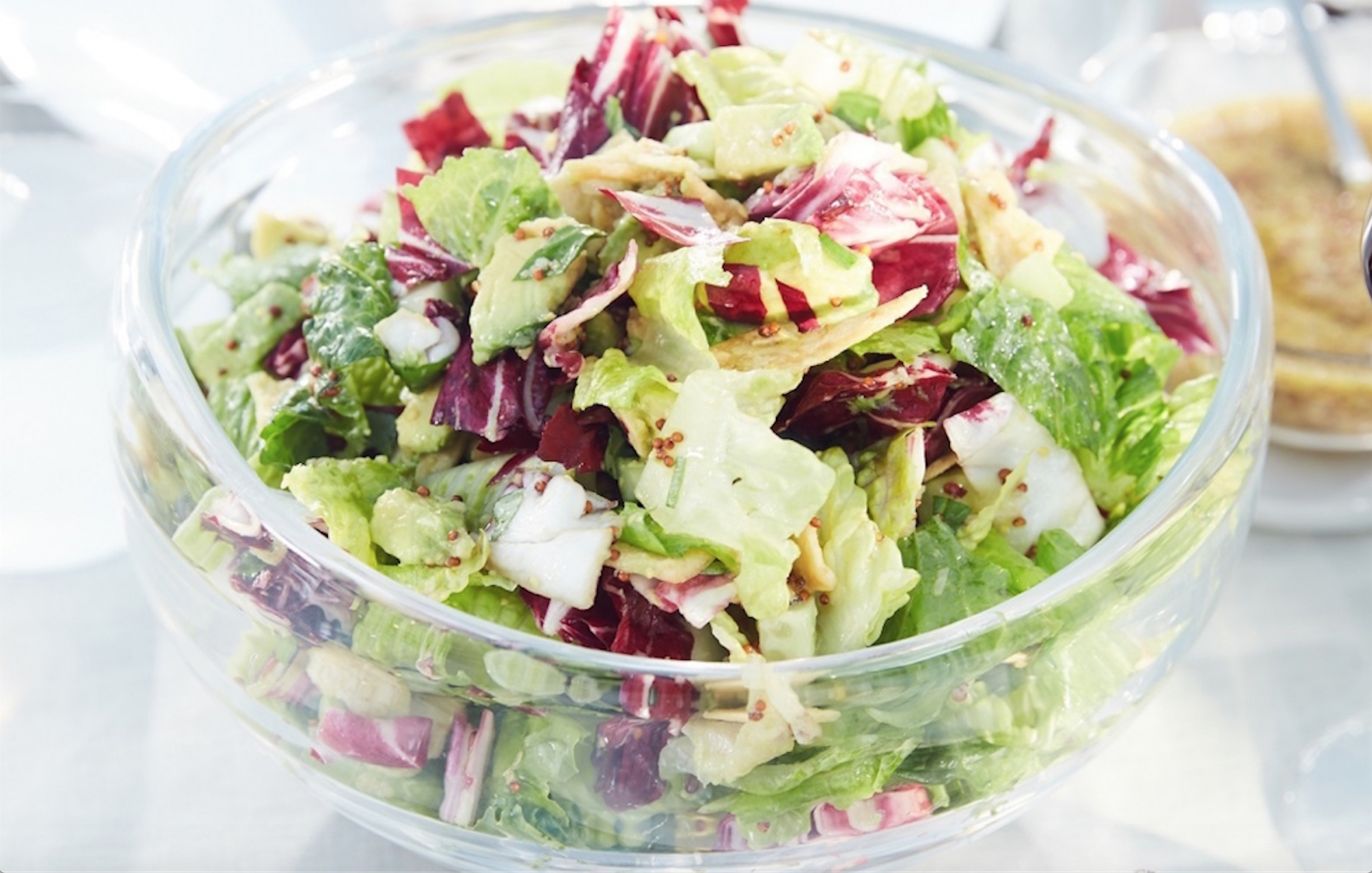 Chopped Romaine and Radicchio Salad