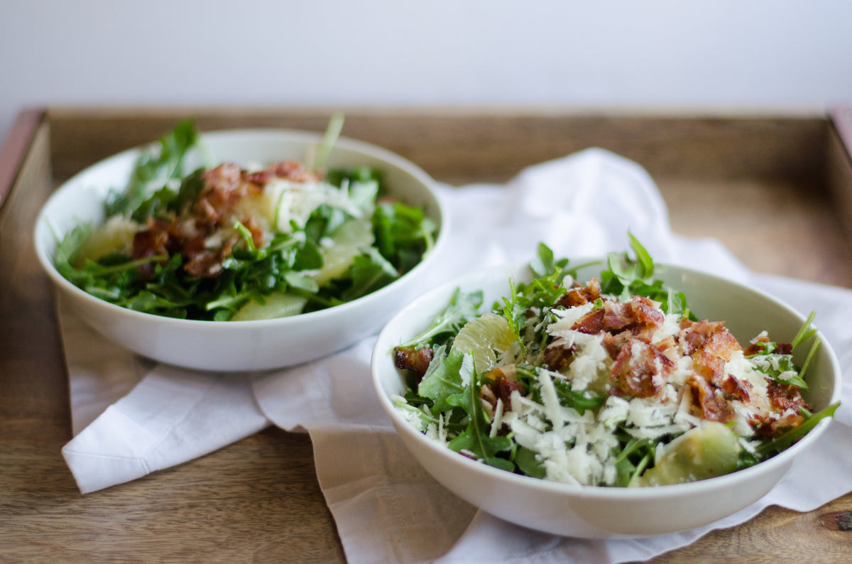 Candied Lemon and Arugula Salad, Credit: Elizabeth Newman