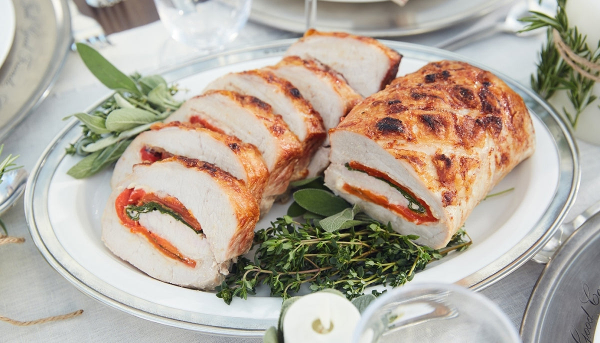 Tricolore Stuffed Pork