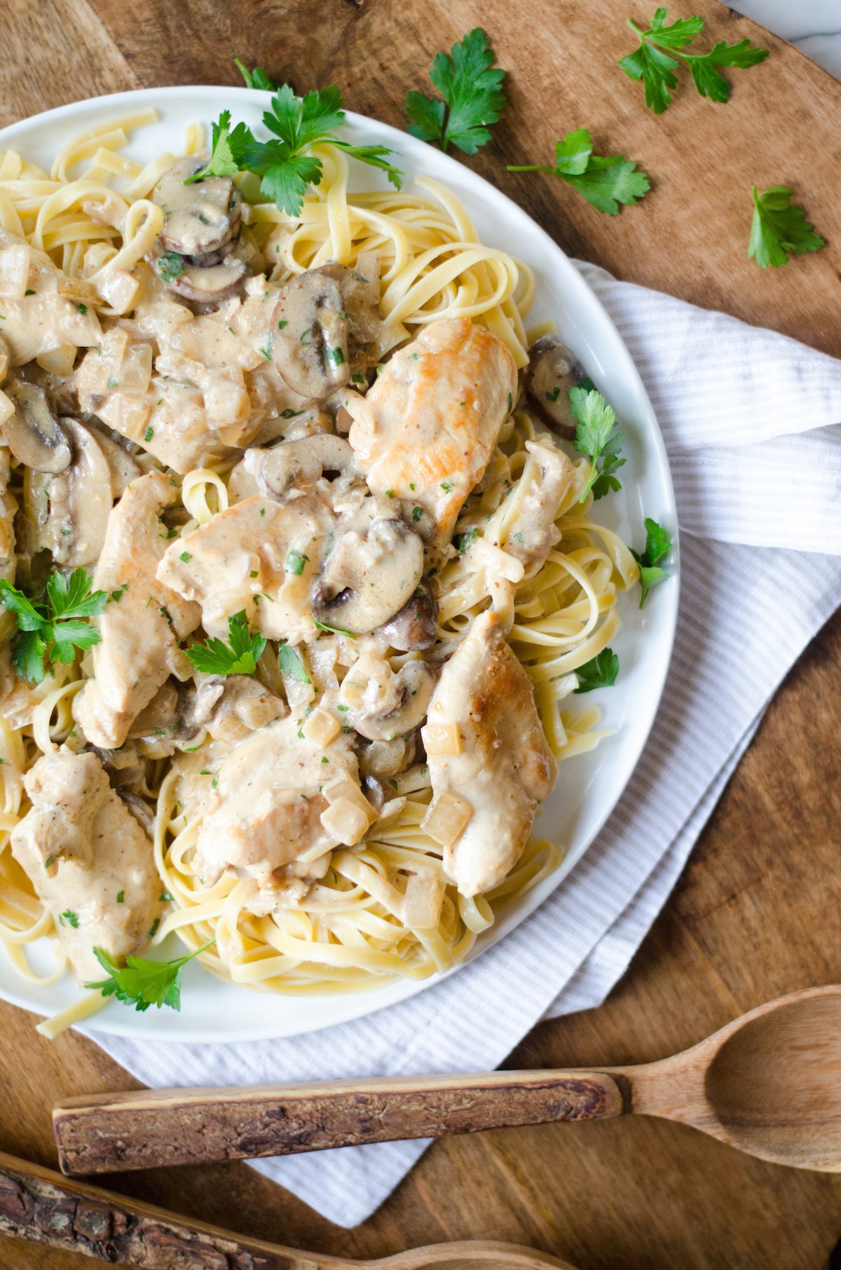 Chicken with Mustard Mascarpone Marsala Sauce, Credit: Elizabeth Newman