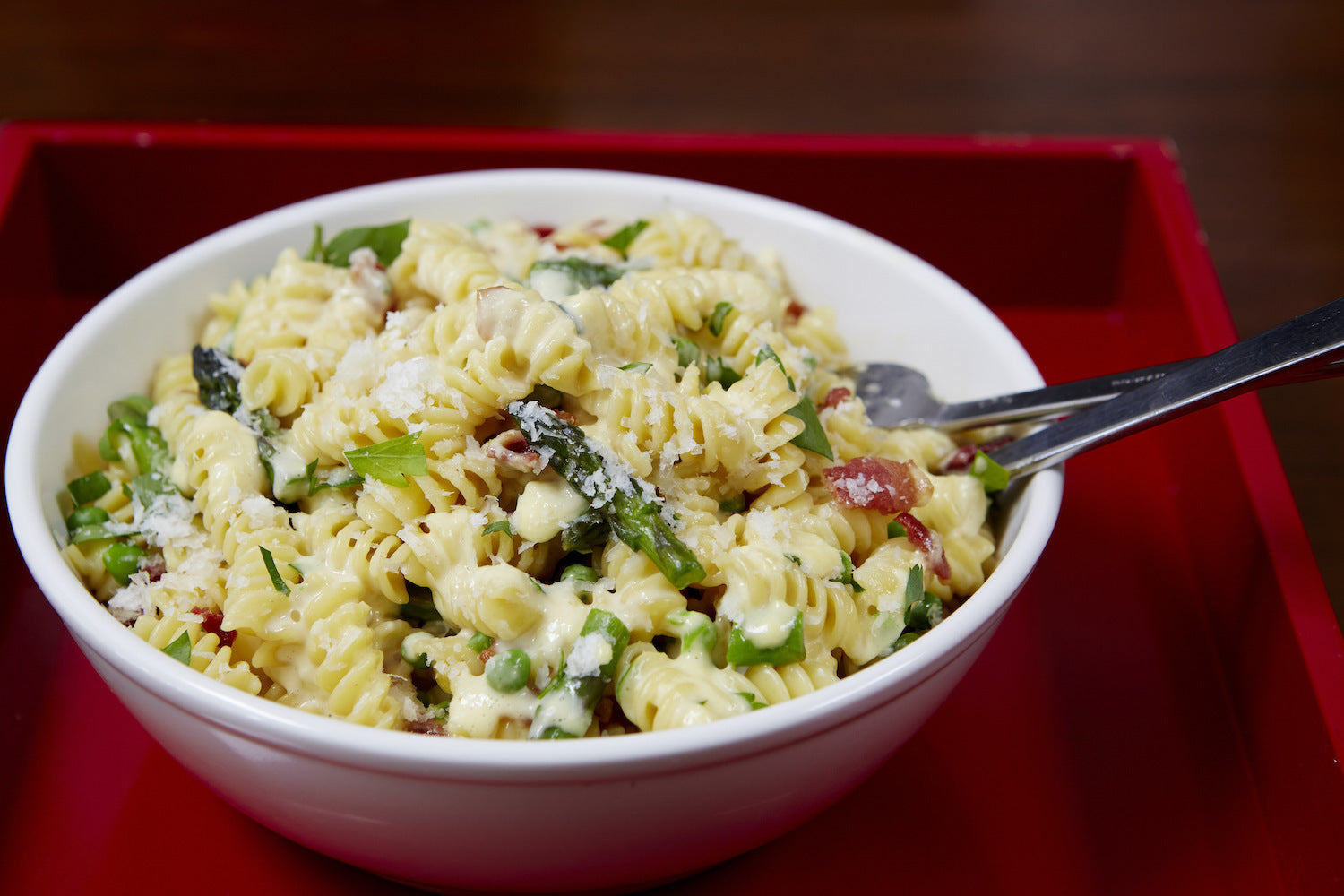 Rotini à la Carbonara