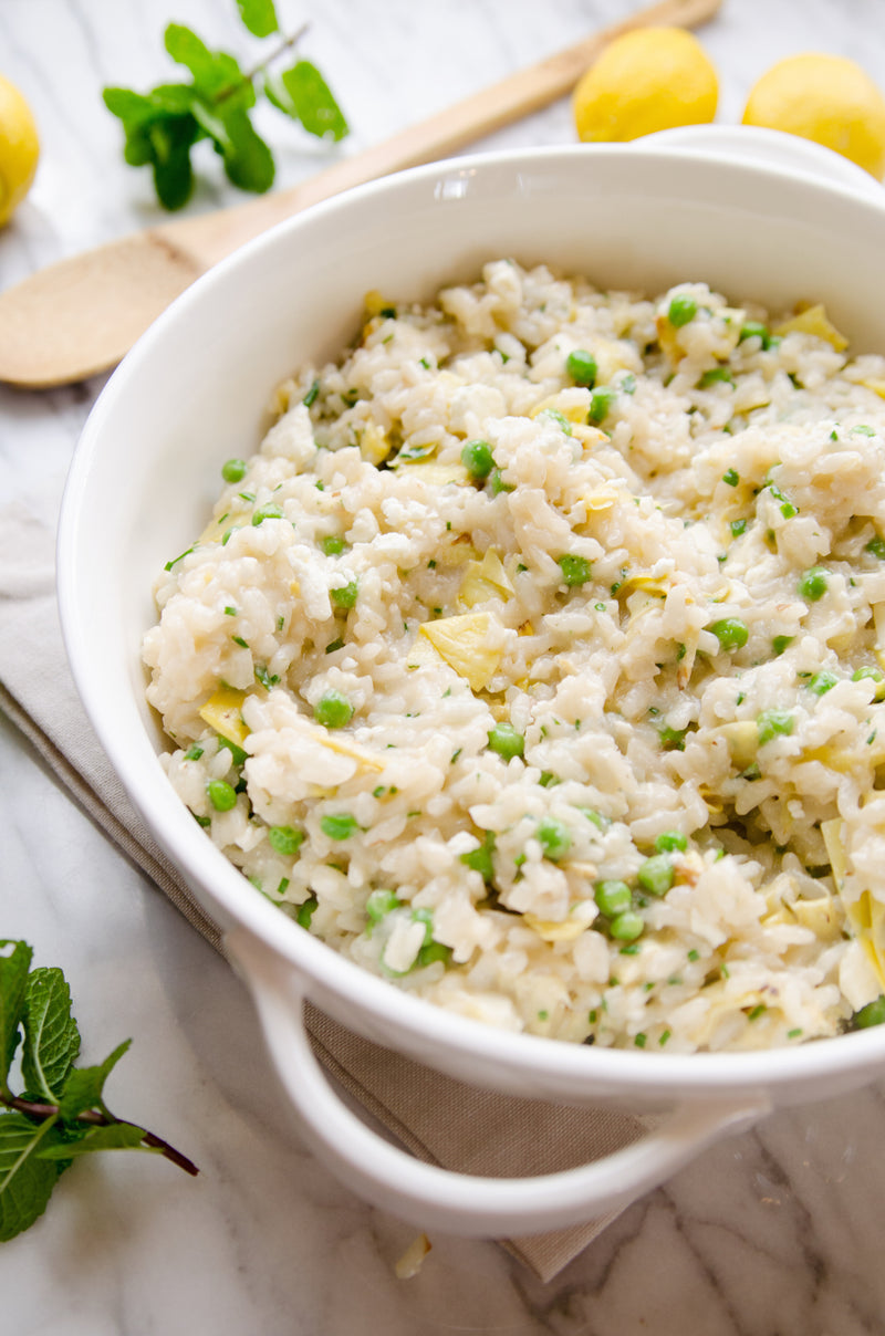 Artichoke Risotto, Credit: Elizabeth Newman