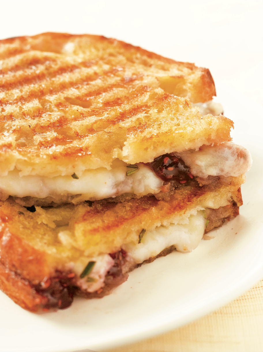 Mozzarella, Raspberry, and Brown Sugar Panini