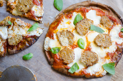 Kid-Approved Meatball Pizza, Credit: Elizabeth Newman