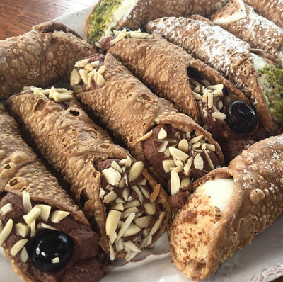 Chocolate Almond Mousse Cannoli, Credit: Lindsey Galey
