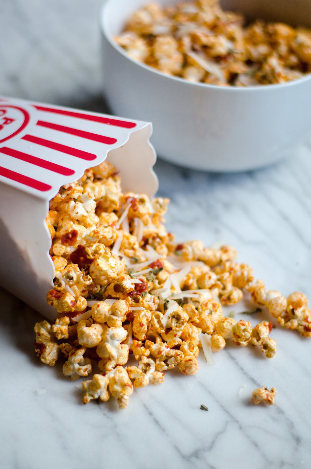 Pizza Popcorn, Credit: Elizabeth Newman