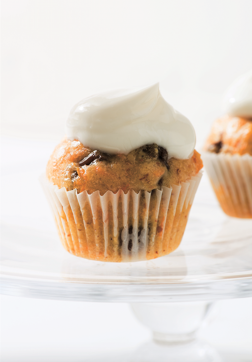 Mini Carrot Apple Cupcakes