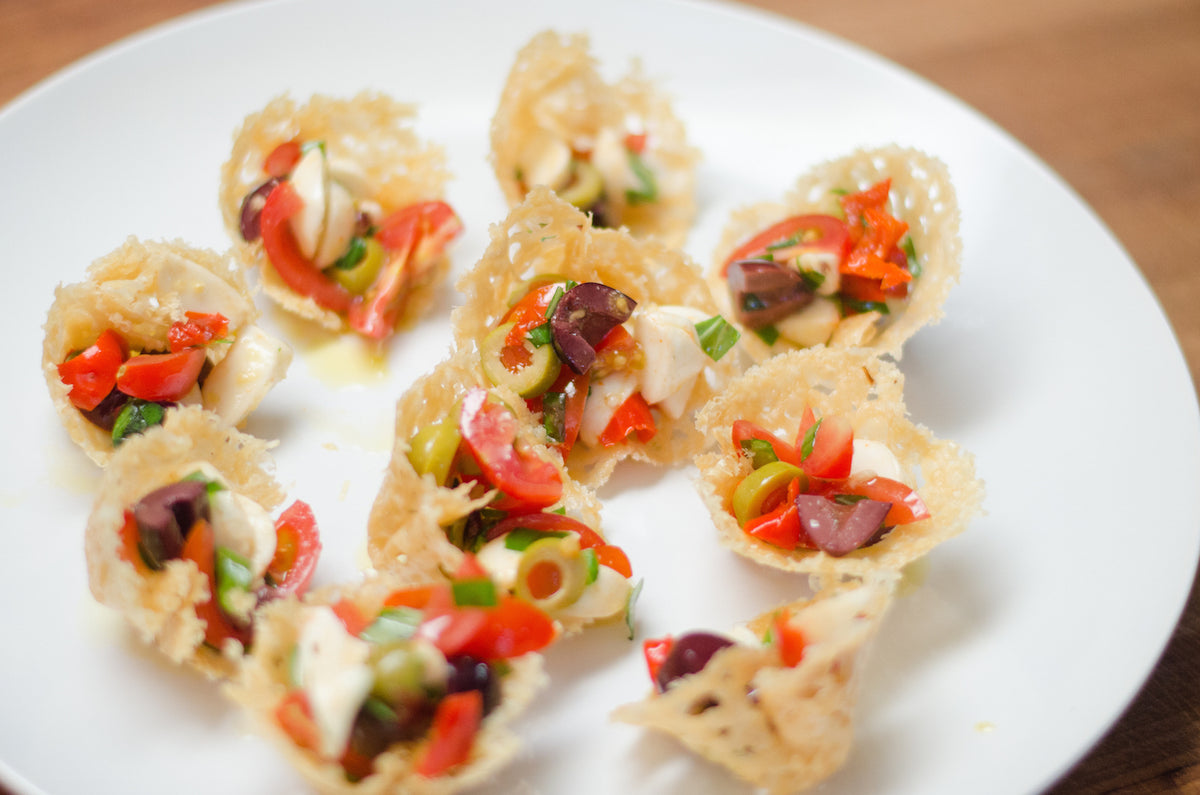 Parmesan Antipasti Cups, Credit: Elizabeth Newman