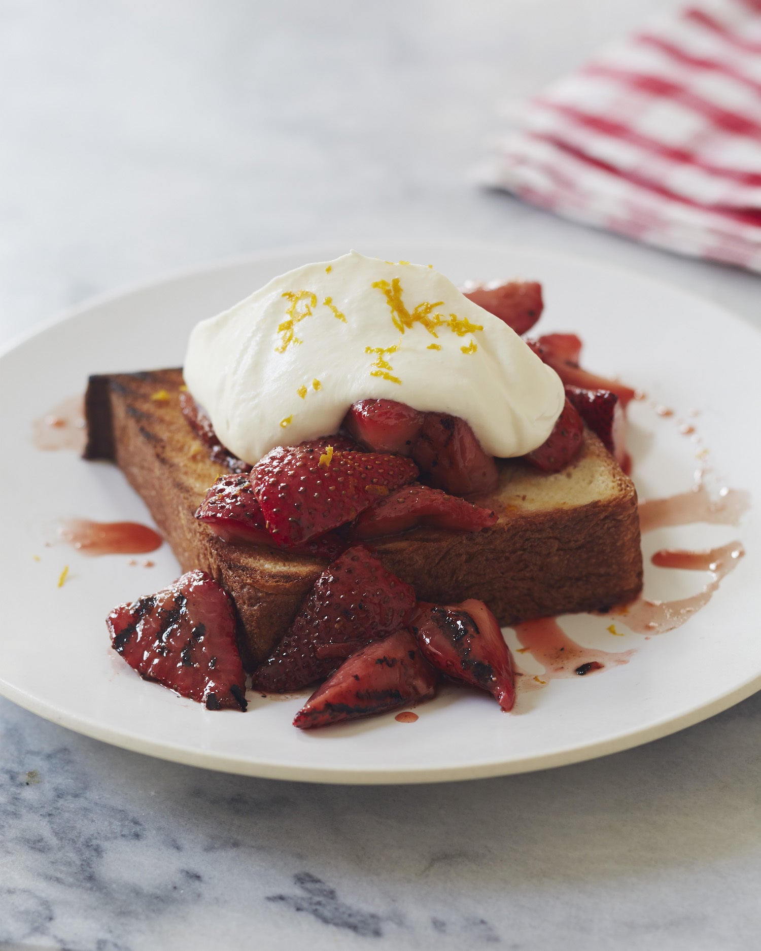 Grilled Strawberry Shortcake, Credit: Lauren Volo