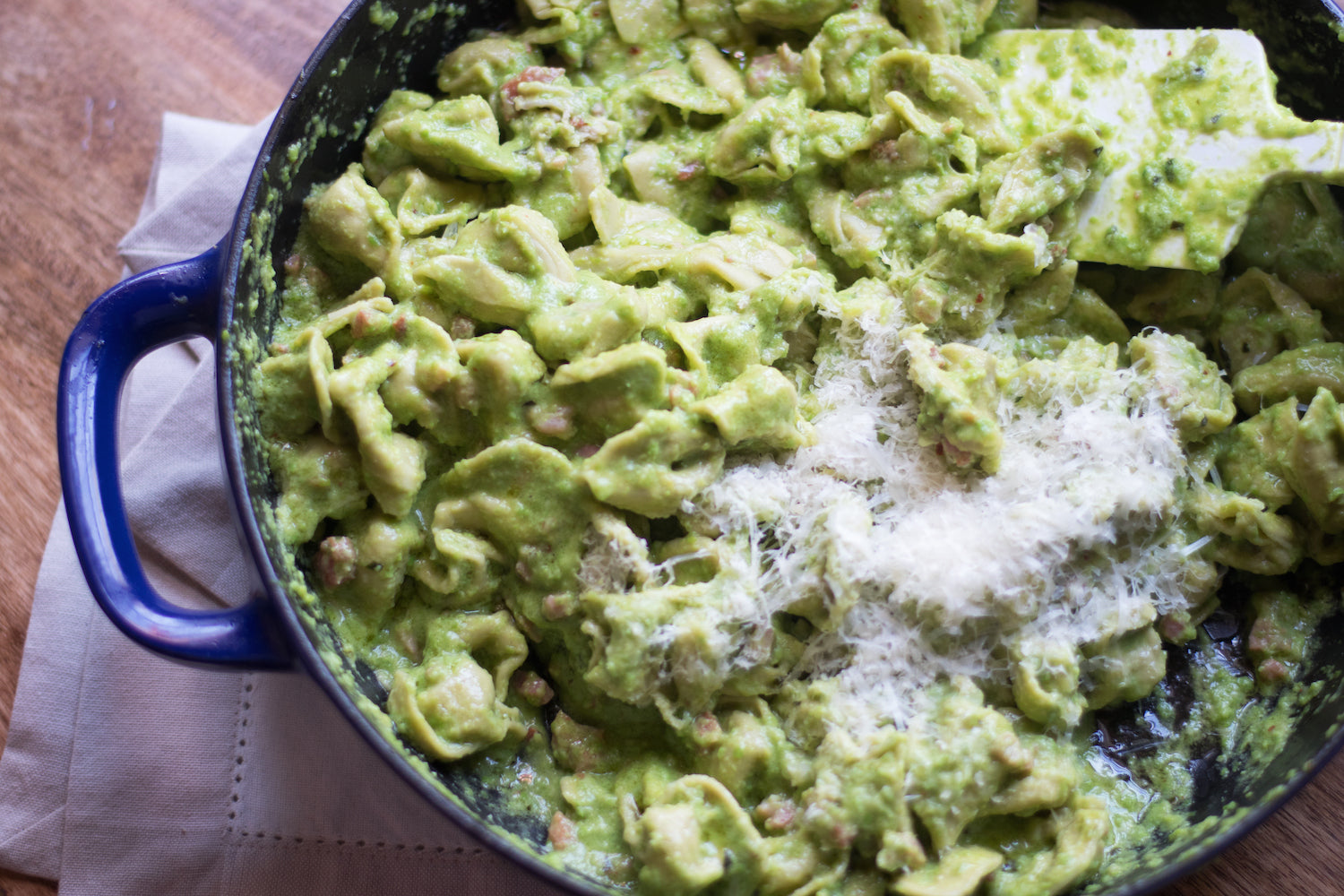 Pea Pesto Tortellini, Credit: Elizabeth Newman