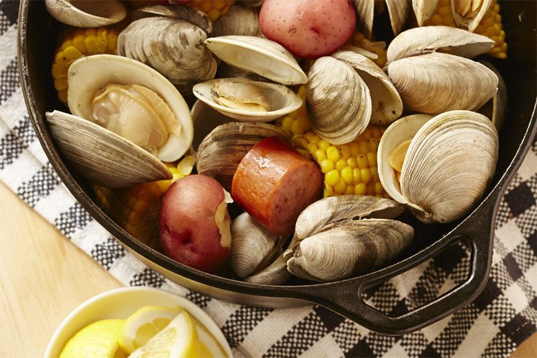 Stove-top Clambake, Credit: Lauren Volo