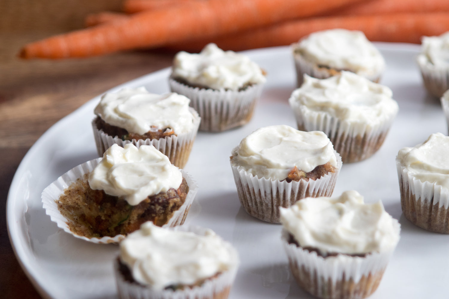 Gluten Free Carrot Zucchini Mini Muffins, Credit: Elizabeth Newman