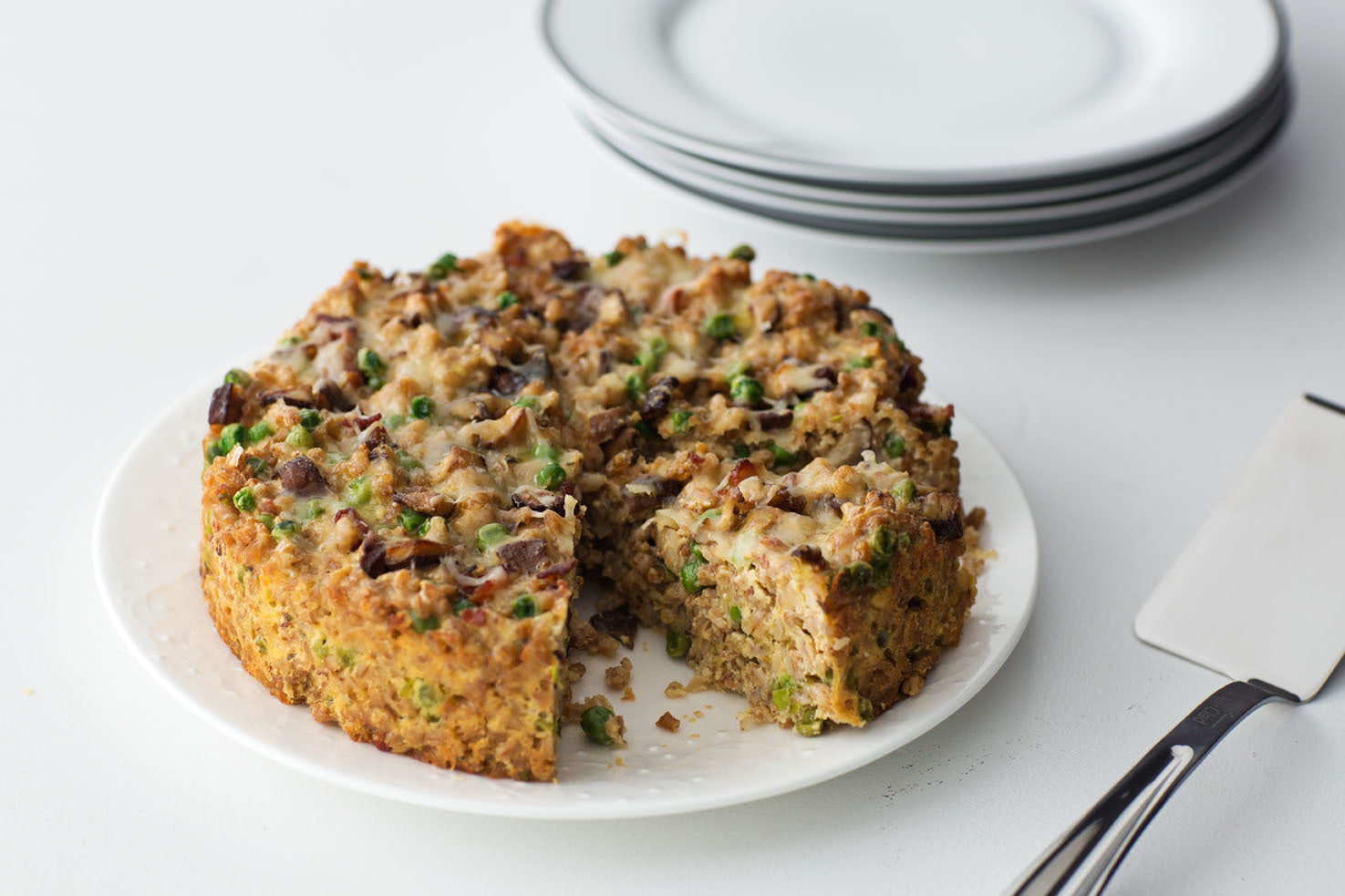 Baked Mushroom Farro Pie, Credit: Lauren Volo