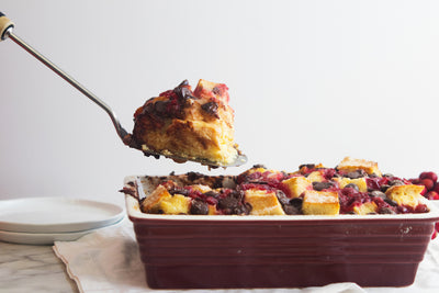 Cranberry Chocolate Baked French Toast, Credit: Elizabeth Newman