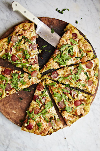 Smoky Turkey and Roasted Grape Pizza, Credit: Lauren Volo