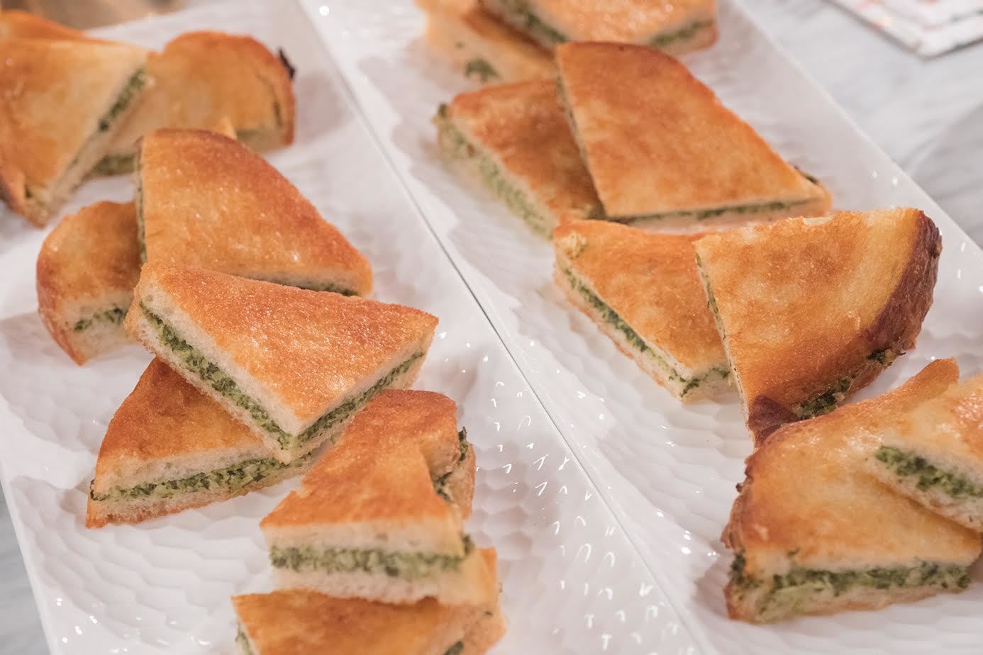 Spinach Artichoke Panini Bites, Credit: Food Network