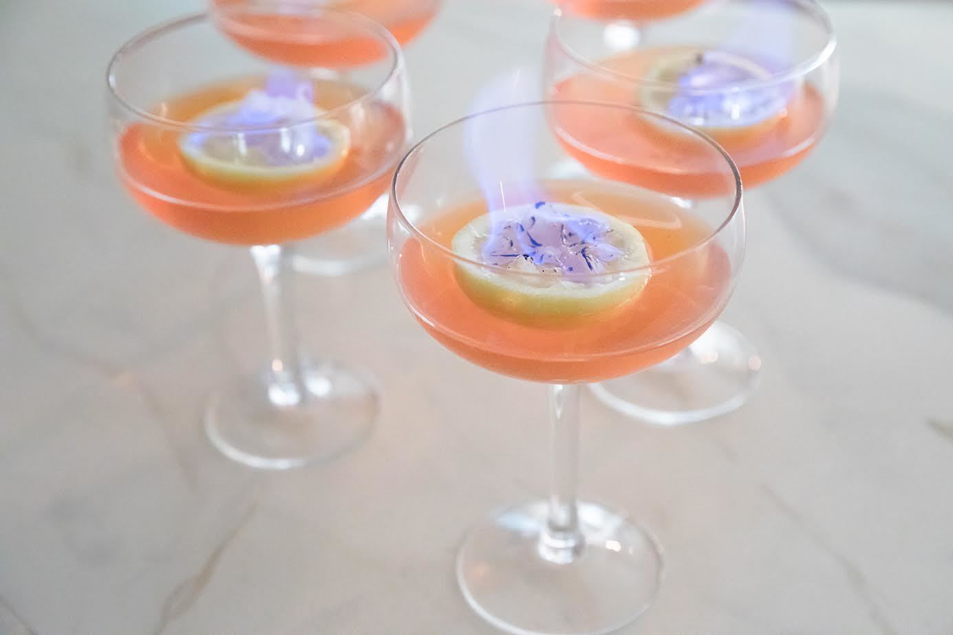 Burnt Citrus Cocktails, Credit: Food Network