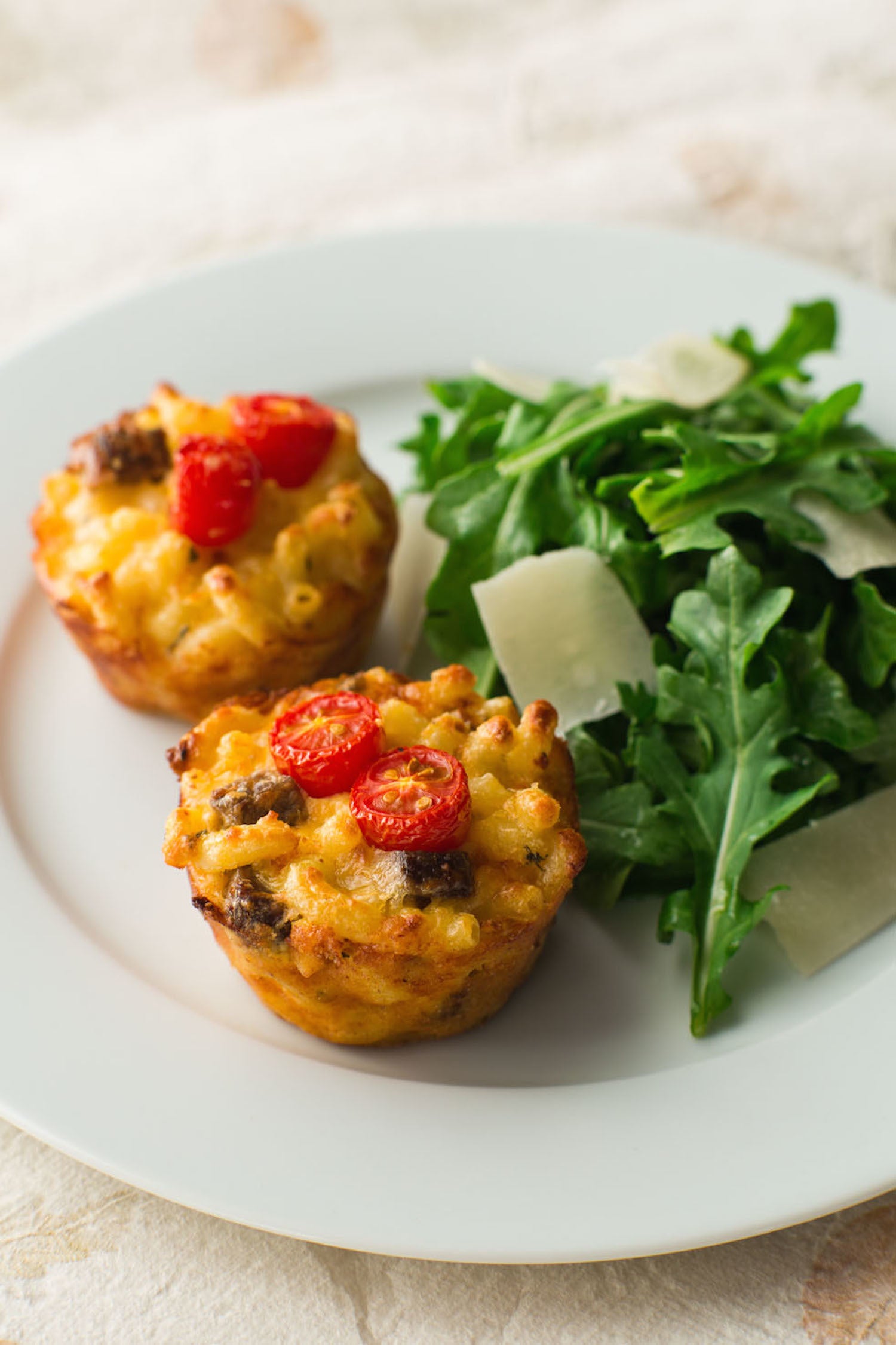 Steak Mac and Cheese Cupcakes, Credit: Quentin Bacon