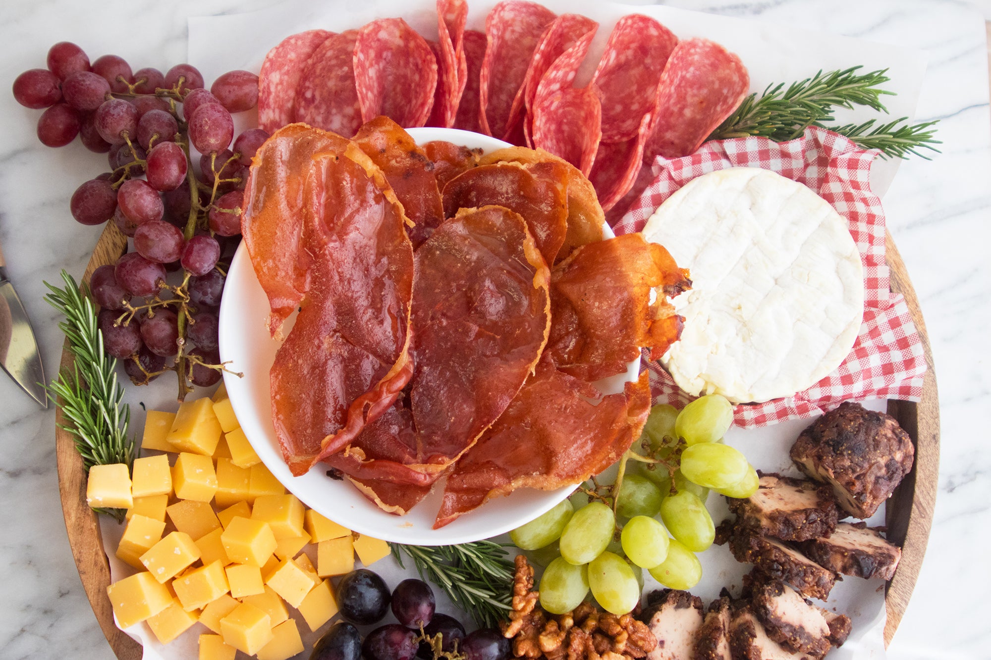 Spiced Candied Prosciutto, Credit: Elizabeth Newman