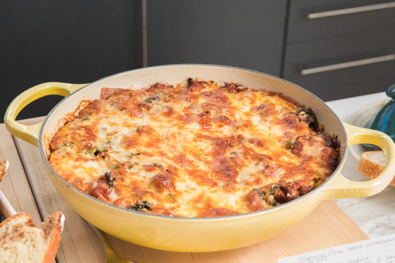 Spicy One Skillet Lasagna, Credit: Food Network