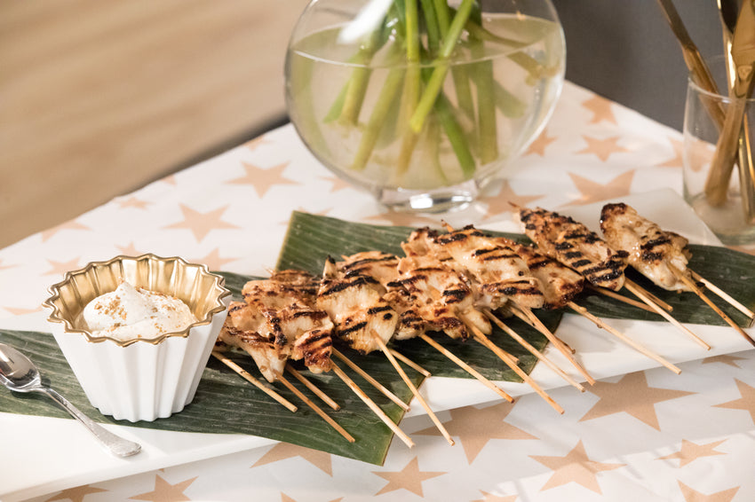 Grilled Chicken Skewers with Lemon and Honey, Credit: Food Network