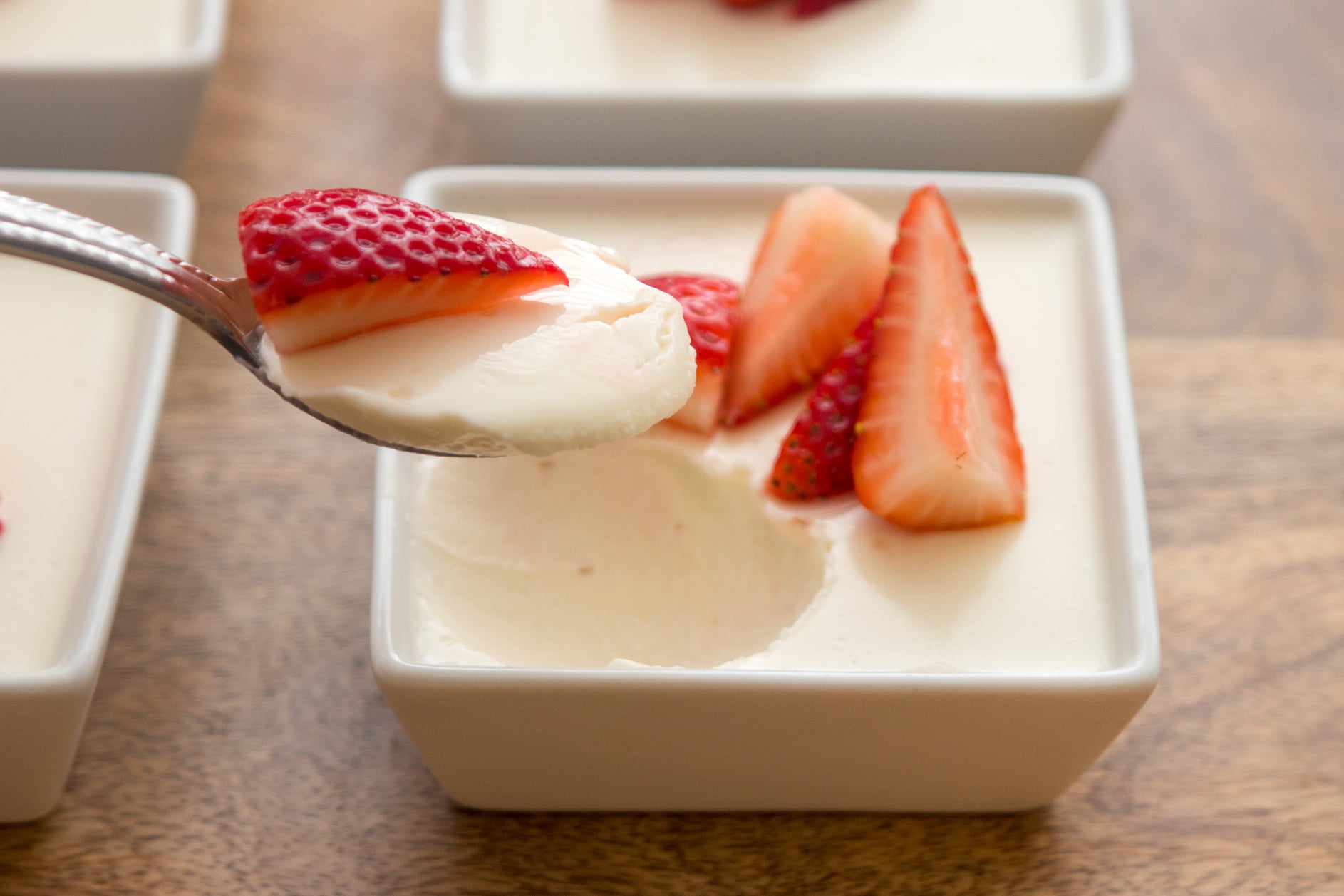 Honey Nut Panna Cotta, Credit: Elizabeth Newman