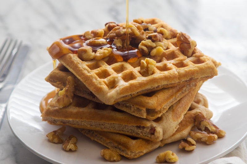 Pancetta and Cinnamon Waffles, Credit: Elizabeth Newman