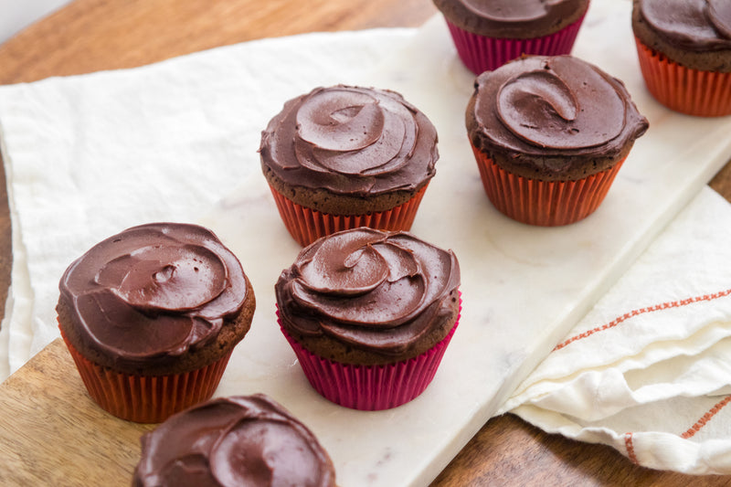 Triple Chocolate Mascarpone Cupcakes, Credit: Elizabeth Newman