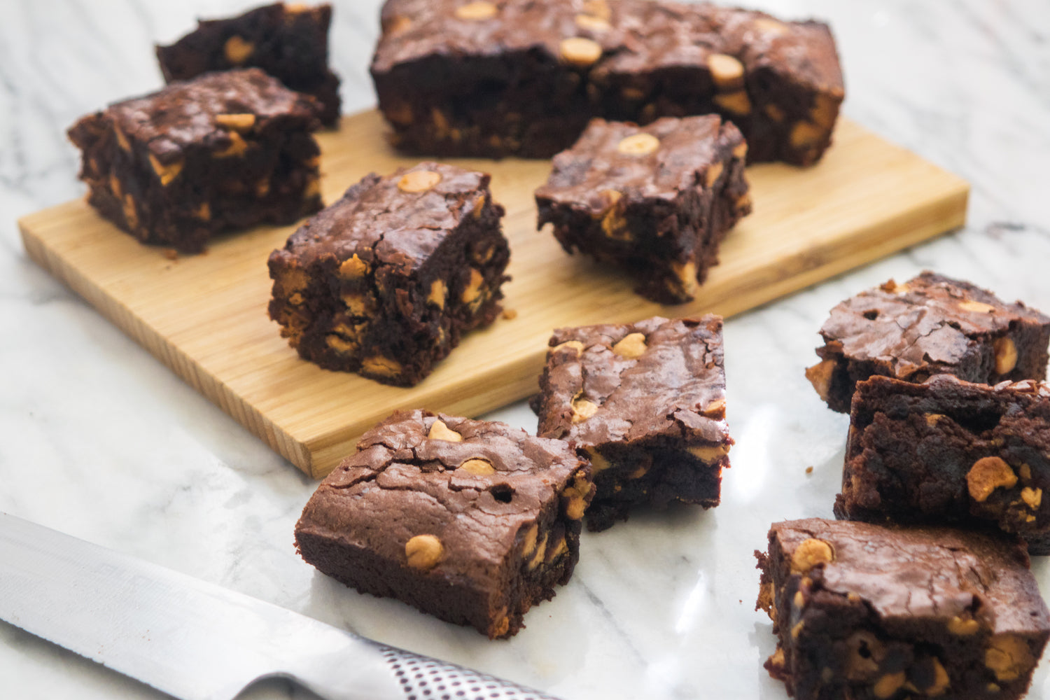 Peanut Butter Espresso Brownies, Credit: Elizabeth Newman