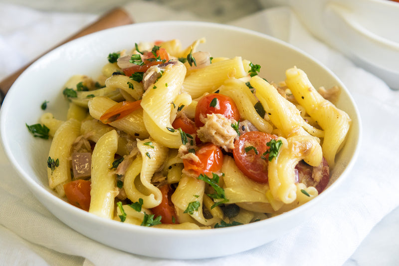 Campanelle Pasta Salad, Credit: Elizabeth Newman