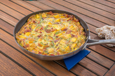 Peach and Bacon Frittata, Credit: Food Network