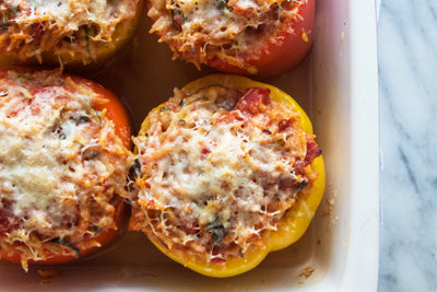 Meatless Monday: Orzo Stuffed Peppers