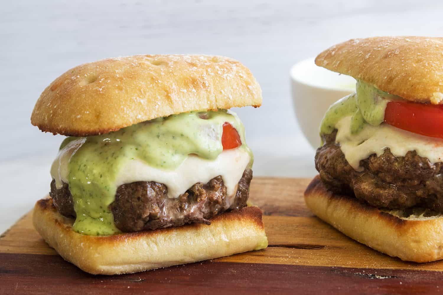 Caprese Burgers, Credit: Elizabeth Newman