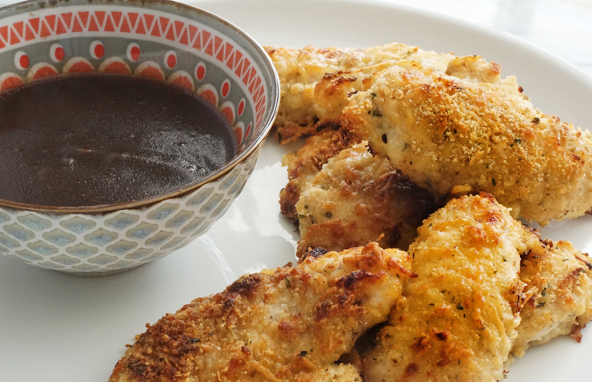 Crunchy Parmesan Chicken Tenders, Credit: Elizabeth Newman