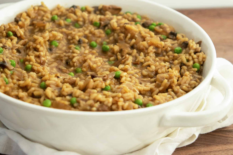 Vegan Mushroom Risotto, Credit: Elizabeth Newman