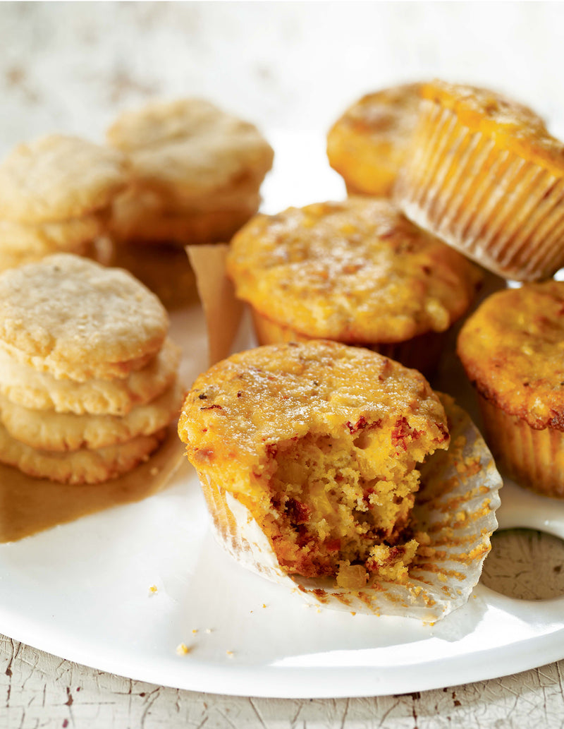 Garlic and Sun-Dried Tomato Corn Muffins