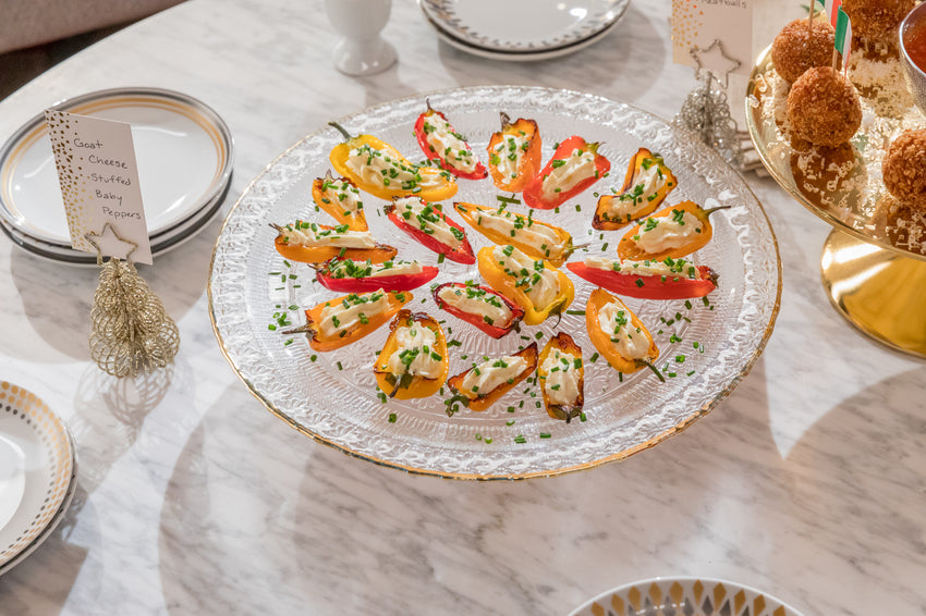 Goat Cheese Stuffed Baby Peppers, Credit: Food Network