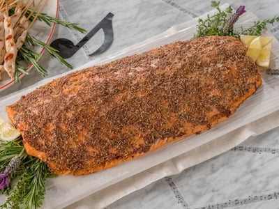 Slow Roasted Mustard Salmon, Credit: Food Network